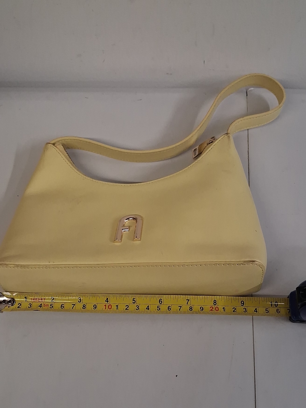 Furla Diamante Mini Yellow Shoulder Bag - Picture 7 of 8